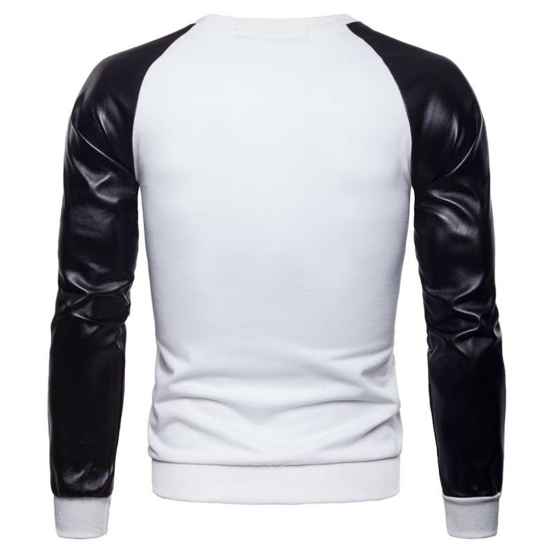 2020 New Autumn Pullover Male England Style Leather Patchwork Sweatshirt Men Clothes Fashion O-Neck Cotton Tops Tracksuit 4Color, Black
2020 New Autumn Pullover Male England Style Leather Patchwork Sweatshirt Men Clothes Fashion O-Neck Cotton Tops Tracksuit 4Color, Black