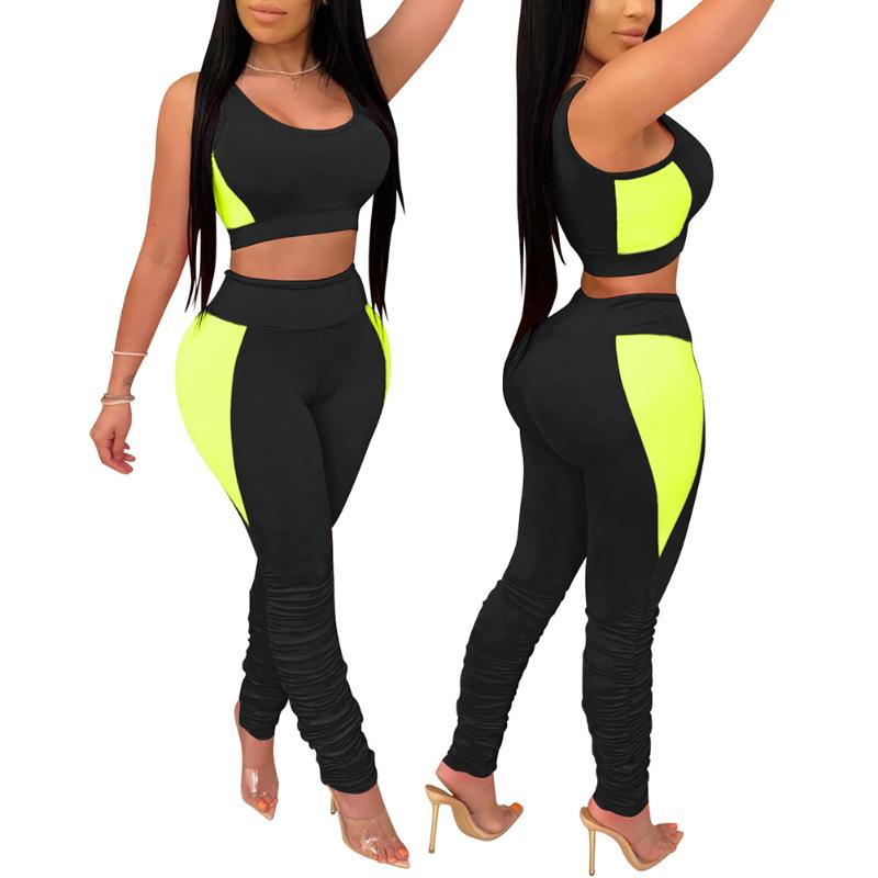 Women Patchwork Printed Yoga Set Sport Top Bra Vest +Leggings Pants Sportsuit Fitness Running Clothes Gym Workout Tracksuit, Black
Women Patchwork Printed Yoga Set Sport Top Bra Vest +Leggings Pants Sportsuit Fitness Running Clothes Gym Workout Tracksuit, Black