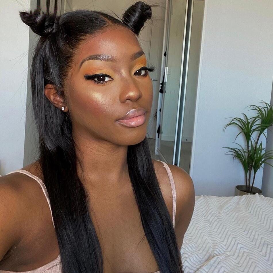 Selling Brazilian 44 134 360 Lace Frontal Wig Lace Front Human Hair Wigs Baby Hair Women4531997