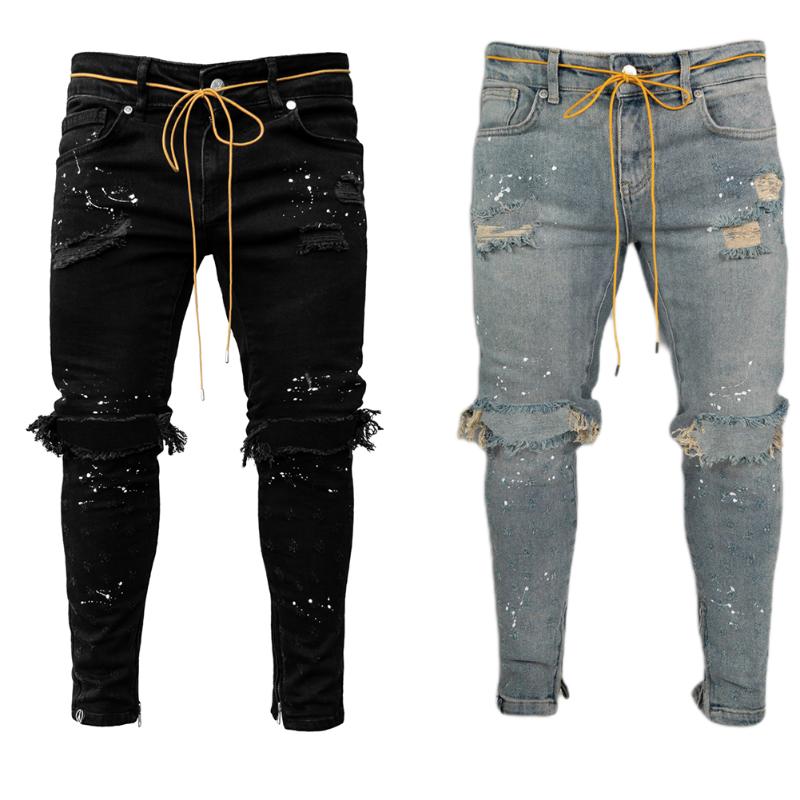New Skinny Jeans men Streetwear Destroyed Ripped Jeans Homme Hip Hop Broken modis male Pencil Biker Embroidery Patch Pants
New Skinny Jeans men Streetwear Destroyed Ripped Jeans Homme Hip Hop Broken modis male Pencil Biker Embroidery Patch Pants