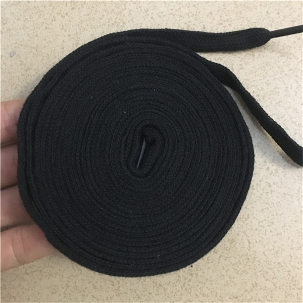 100% About 2M cotton shoelaces Real picture home shoes parts milk white/black/army green color