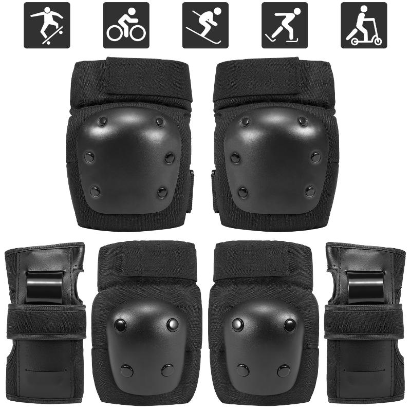 6 in 1 Kids/Adults Knee Pads Elbow Pads Wrist Sport Protective Gear Set for Cycling Skateboard Roller Skating, White
6 in 1 Kids/Adults Knee Pads Elbow Pads Wrist Sport Protective Gear Set for Cycling Skateboard Roller Skating, White
