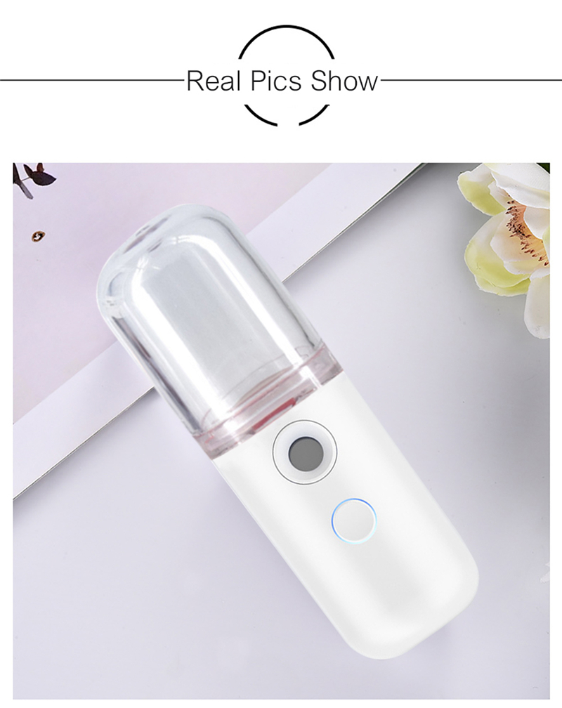 Portable Hydrating Sprayer Beauty Spray Apparatus Humidifier Rechargeable Nano Spray Hydrating Apparatus Cold Spray Apparatus With Package