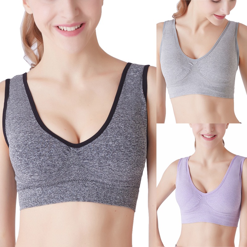 Sports Bra Women Wire free Thin Large Section With Padded Seamless Push Up Yoga Sports, Lavender
Sports Bra Women Wire free Thin Large Section With Padded Seamless Push Up Yoga Sports, Lavender