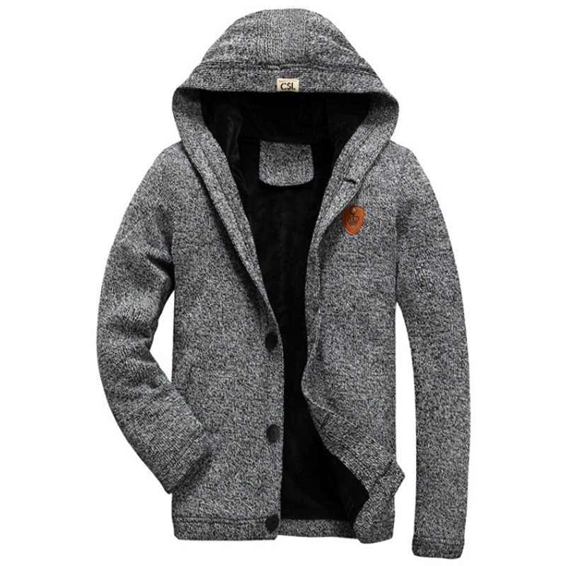 2020 Men Casual Winter Button Down Thick Hooded Cardigan Solid Color Long Sleeve Coat Asia size -3XL J725, Khaki
2020 Men Casual Winter Button Down Thick Hooded Cardigan Solid Color Long Sleeve Coat Asia size -3XL J725, Khaki