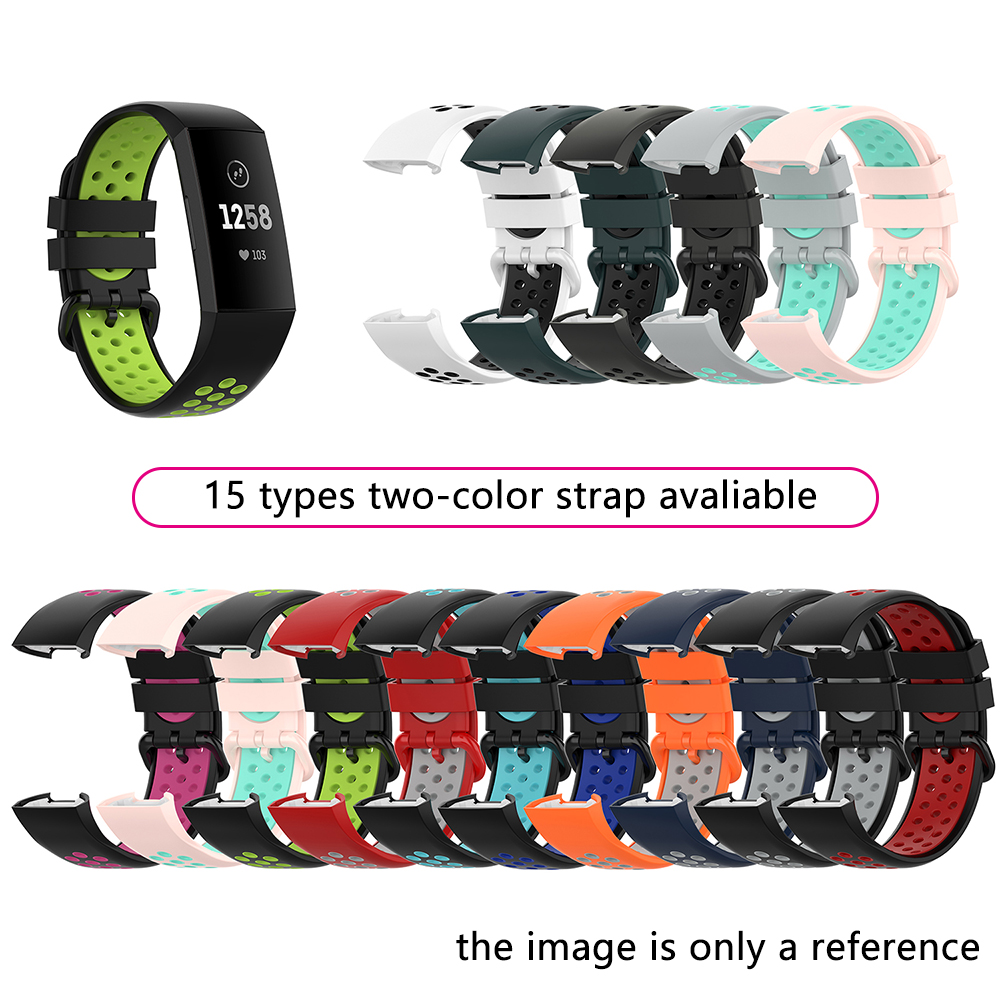 WatchBand 4 Outdoor Fashion Soft Silicone Replacement Band For Fitbit Charge 3 SE Wristbands Bracelet Strap free shipping