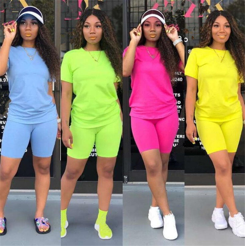 Women Summer Clothes Short Sleeve Shorts Outfits 2 Piece Set Sportswear Jogging Sport Suit Fashion Solid T-Shirt + Shorts Women Tracksuit, Gray
Women Summer Clothes Short Sleeve Shorts Outfits 2 Piece Set Sportswear Jogging Sport Suit Fashion Solid T-Shirt + Shorts Women Tracksuit, Gray
