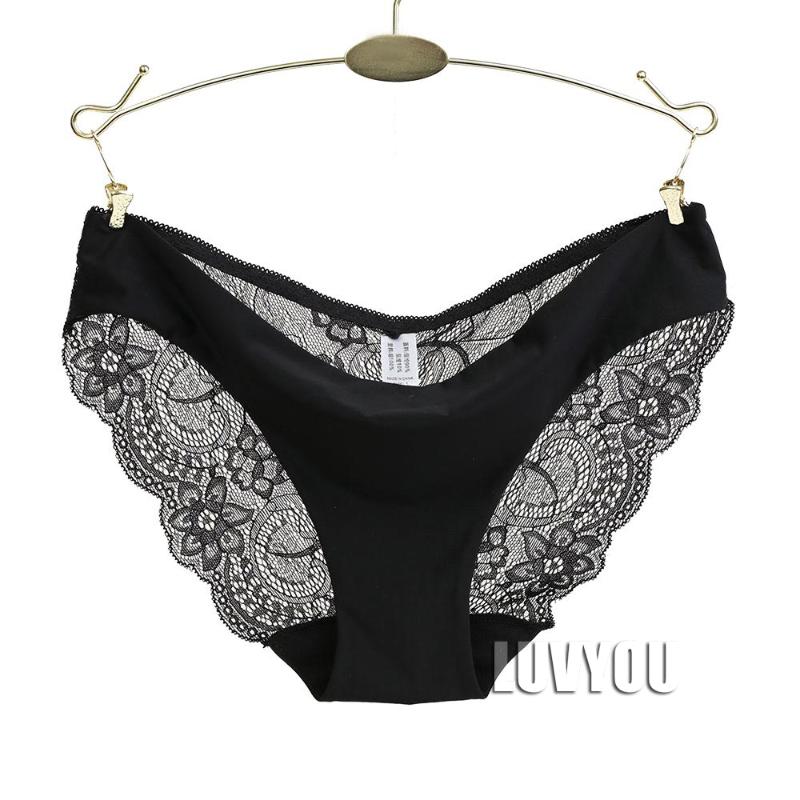 Sexy Women' Panties Seamless Lingerie Transparent Lace Bikini Briefs Plus size Lady Girl Underwear Cotton Fabric Intimates Top, Black
Sexy Women' Panties Seamless Lingerie Transparent Lace Bikini Briefs Plus size Lady Girl Underwear Cotton Fabric Intimates Top, Black