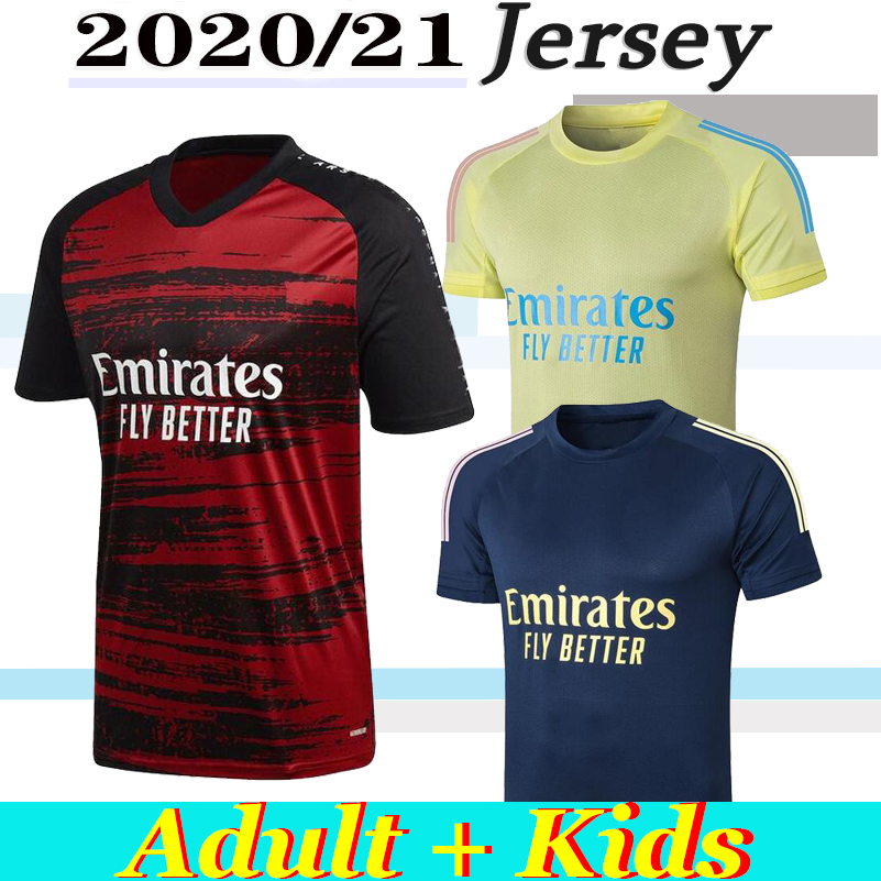 arsen Pre-game training suit Soccer Jersey 2021 SAKA PEPE NICOLAS CEBALLOS GUENDOUZI 20 21 Third Gunner Pre-Match Men Football Shirt