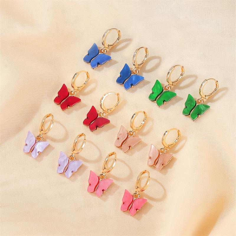 Womens Drop Dangle Metal Earrings Colorful Butterflies Earrings Acrylic Ladies Costume Jewellery Beauty
Womens Drop Dangle Metal Earrings Colorful Butterflies Earrings Acrylic Ladies Costume Jewellery Beauty