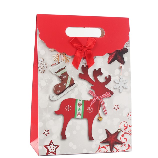 Christmas Decorations 10pcs Gifts Boxes Packing Candy Box Foldable Wrapping Paper Bags Event Xmas Party Supplies
