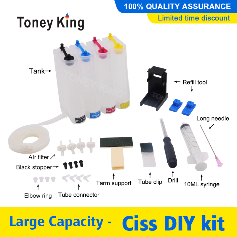 Continuous Ink Supply System CISS kit accessaries tank For 302 302xl Deskjet 1111 1112 2130 2135 1110 3630 3632 3830 Printer
Continuous Ink Supply System CISS kit accessaries tank For 302 302xl Deskjet 1111 1112 2130 2135 1110 3630 3632 3830 Printer