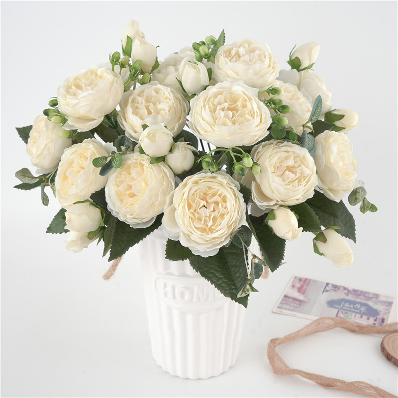 5 Big Heads/Bouquet Peonies Artificial Flowers Silk Peonies Bouquet 4 Bud Flowers Wedding Home Decoration Fake Peony Rose Flower, Blue
5 Big Heads/Bouquet Peonies Artificial Flowers Silk Peonies Bouquet 4 Bud Flowers Wedding Home Decoration Fake Peony Rose Flower, Blue