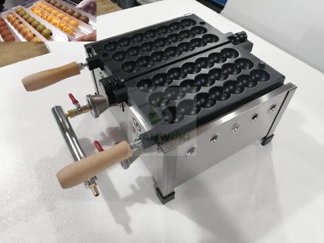 3PCS/Plate Gas Type Waffle Skewer Candied Haws Shape Egg Waffle Baker Cake Making Machine Reverse Egg Cake Maker
3PCS/Plate Gas Type Waffle Skewer Candied Haws Shape Egg Waffle Baker Cake Making Machine Reverse Egg Cake Maker