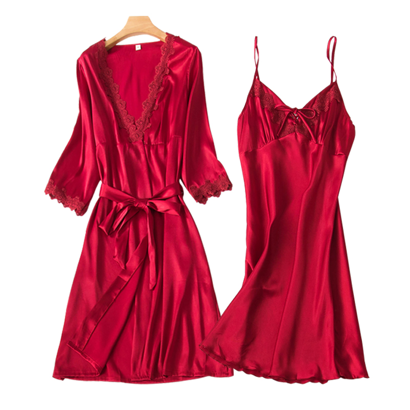 Silk Dress Sexy Womens Tops and Blouses Set Woman Summer Sling Robes Sleepwear Sets Long Sleeve Underwear Women Pijamas Dress, 91701
Silk Dress Sexy Womens Tops and Blouses Set Woman Summer Sling Robes Sleepwear Sets Long Sleeve Underwear Women Pijamas Dress, 91701