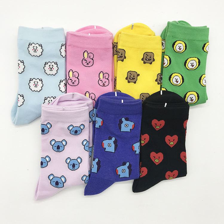 Women's Funny Short Socks Funny Candy Color Cotton COOKY TATA CHIMMY SHOOKY MANG KOYA RJ Korea Funny Cartoon Invisible Socks, S108-14
Women's Funny Short Socks Funny Candy Color Cotton COOKY TATA CHIMMY SHOOKY MANG KOYA RJ Korea Funny Cartoon Invisible Socks, S108-14