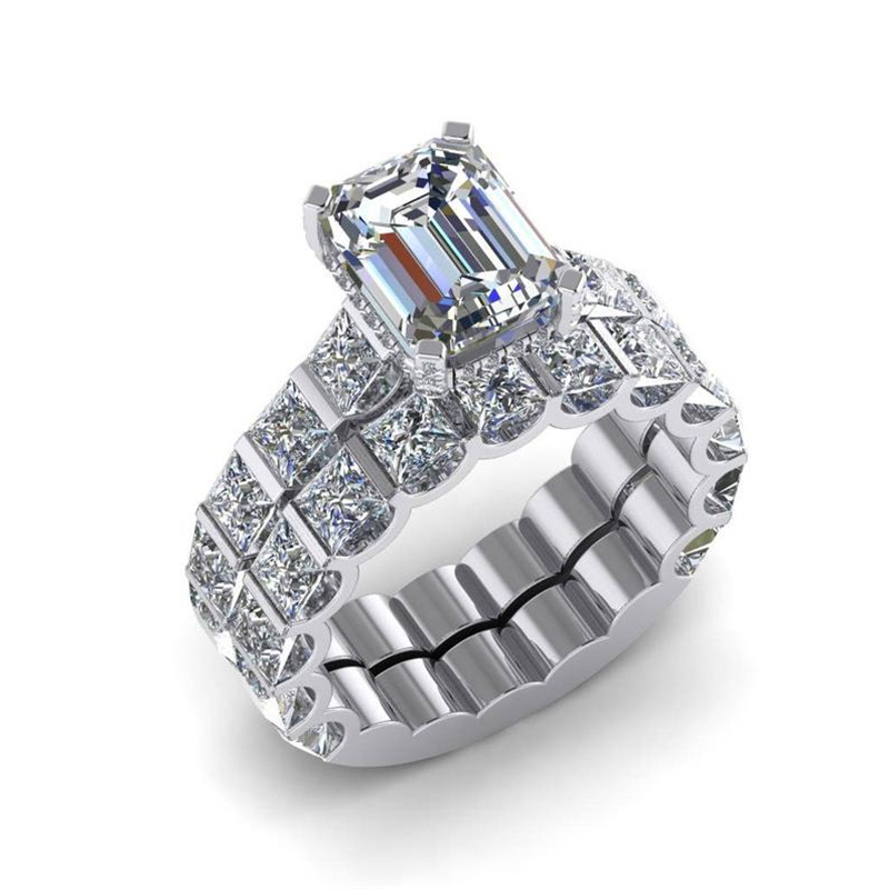Luxury Women Rings Set Exquisite White Rhinestones Zircon Rings For Women Jewelry Accessories Engagement Girl Gift
Luxury Women Rings Set Exquisite White Rhinestones Zircon Rings For Women Jewelry Accessories Engagement Girl Gift