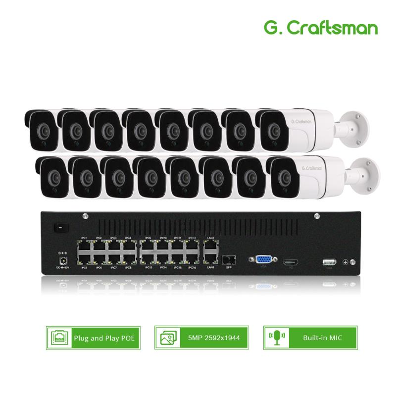 16ch 5MP Audio POE Kit H.265 System CCTV Security NVR Outdoor Waterproof IP Camera Surveillance Alarm Video Record G
16ch 5MP Audio POE Kit H.265 System CCTV Security NVR Outdoor Waterproof IP Camera Surveillance Alarm Video Record G