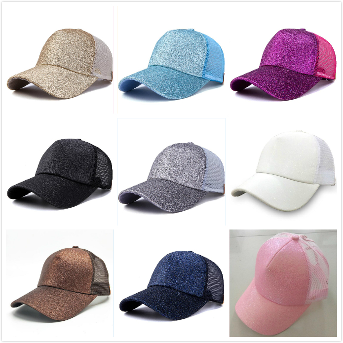 Glitter Ponytail Baseball Cap Women Snapback Dad Mesh Trucker Caps Messy Bun Summer Hat Female Adjustable Hip Hop Hats, Blue;gray
Glitter Ponytail Baseball Cap Women Snapback Dad Mesh Trucker Caps Messy Bun Summer Hat Female Adjustable Hip Hop Hats, Blue;gray