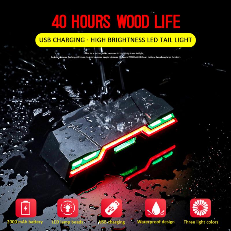 Bicycle Light High Endurance USBrechargeable Bicycle Taillight Night Riding Safety Warning Taillight Lamp Bright Bike Tail Light
Bicycle Light High Endurance USBrechargeable Bicycle Taillight Night Riding Safety Warning Taillight Lamp Bright Bike Tail Light