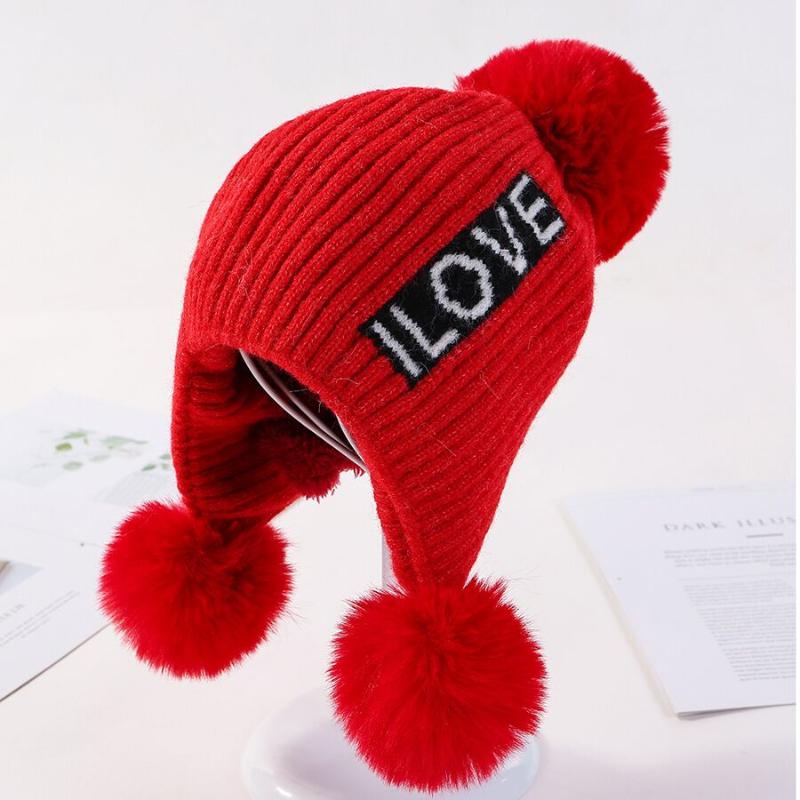 2020 New Winter Hat Women Beanies Sweet Cute Autumn Students Hedging Cap Letter Thick Warm Wool Knit Hats Lady Hair ball Earmuff, Pink
2020 New Winter Hat Women Beanies Sweet Cute Autumn Students Hedging Cap Letter Thick Warm Wool Knit Hats Lady Hair ball Earmuff, Pink