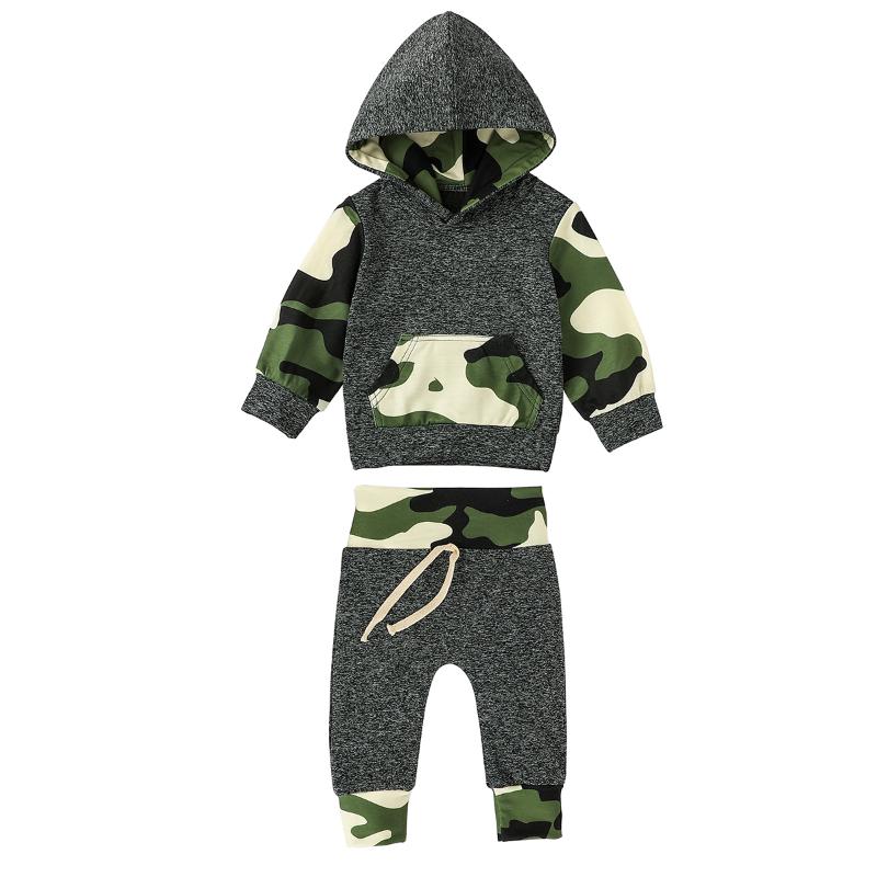 2 Pcs Newborn Camouflage Outfits Infant Long Sleeve Front Pocket Hooded Pullover Drawstring Trousers, As pic
2 Pcs Newborn Camouflage Outfits Infant Long Sleeve Front Pocket Hooded Pullover Drawstring Trousers, As pic