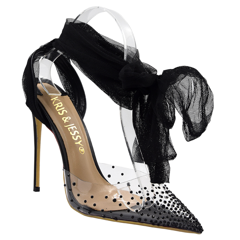 Knockout2020 Thin Plus Size 34-45 Miragirl High Women Heels Lace Strap Sandals Transparent Pvc Bling Crystal Sweet Summer Shoes, Black 8cm
Knockout2020 Thin Plus Size 34-45 Miragirl High Women Heels Lace Strap Sandals Transparent Pvc Bling Crystal Sweet Summer Shoes, Black 8cm