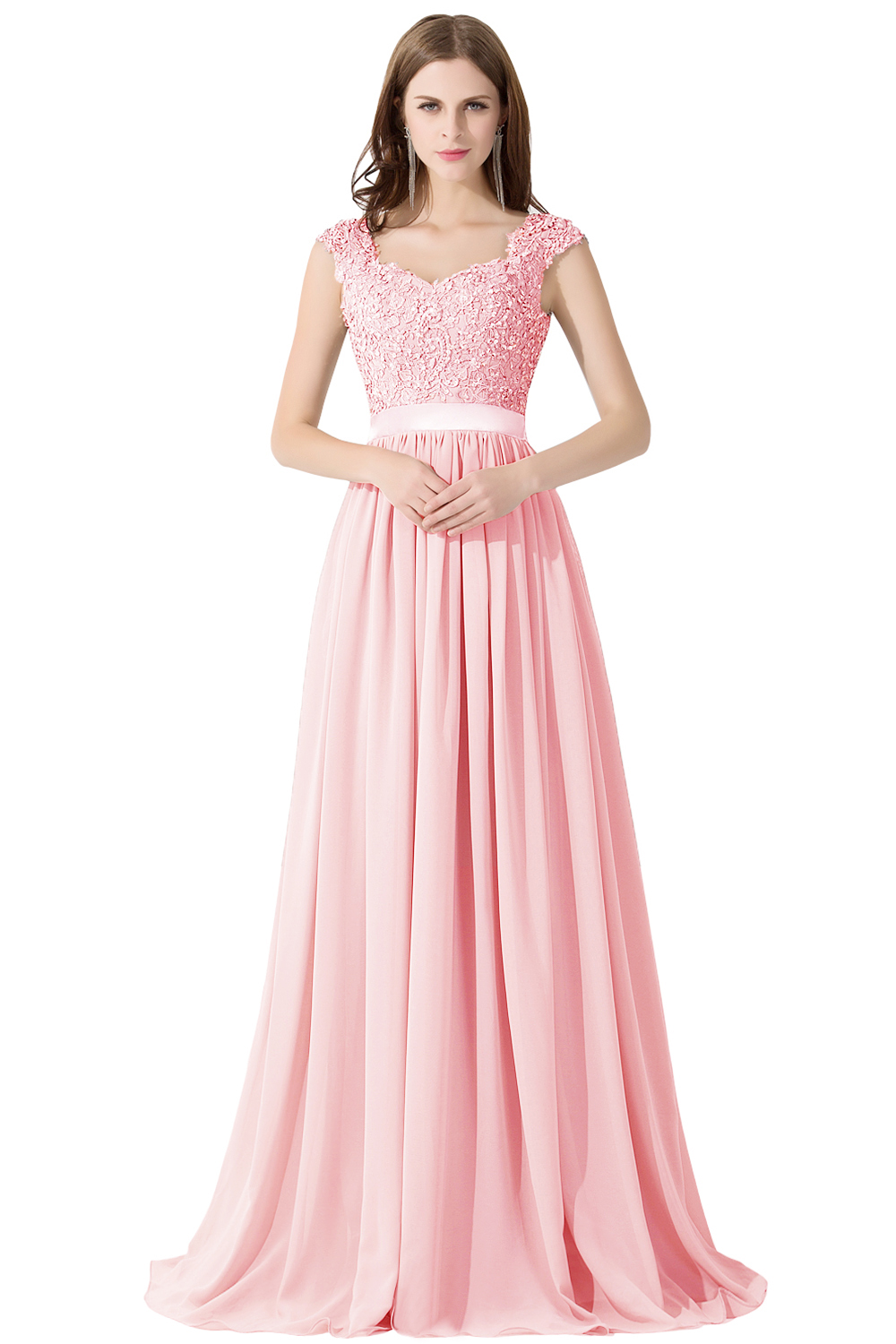 Babyonlinedress US Stock Multi Colors Lace Chiffon Long Bridesmaid Dresses 2020 Party Dresses For Wedding Robe Demoiselle D'honneur CPS233