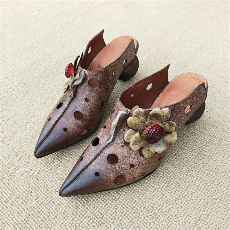 Restoring ancient ways women pointed leather airtight shoe breathable high-end ms single shoes fashion elegant female secret, Brown
Restoring ancient ways women pointed leather airtight shoe breathable high-end ms single shoes fashion elegant female secret, Brown
