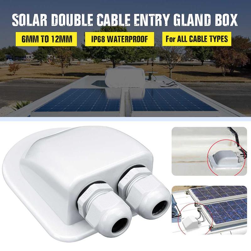 2 Holes 6-12mm Waterproof Solar Double Twin Two Holes Cable Entry Gland Box Curved Cable Connector Holder For Rv Campervan Boat
2 Holes 6-12mm Waterproof Solar Double Twin Two Holes Cable Entry Gland Box Curved Cable Connector Holder For Rv Campervan Boat