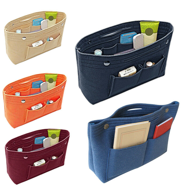 Women Girl Portable Felt Fabric Purse Handbag Organizer Bag Multi Pocket Insert, Orange
Women Girl Portable Felt Fabric Purse Handbag Organizer Bag Multi Pocket Insert, Orange