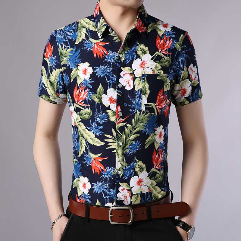 Hot sale summer mens floral shirt male casual flowers printed clothes short sleeve dress shirts free shipping, Multi
Hot sale summer mens floral shirt male casual flowers printed clothes short sleeve dress shirts free shipping, Multi