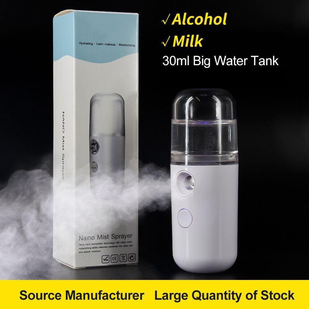 Portable Nano Sprayer Milk Perfume Alcohol Nebulizer Cool Facial Body Spray Travel Moisturizing Tender Skin Beauty Skin Care ToolRetail Box
Portable Nano Sprayer Milk Perfume Alcohol Nebulizer Cool Facial Body Spray Travel Moisturizing Tender Skin Beauty Skin Care ToolRetail Box