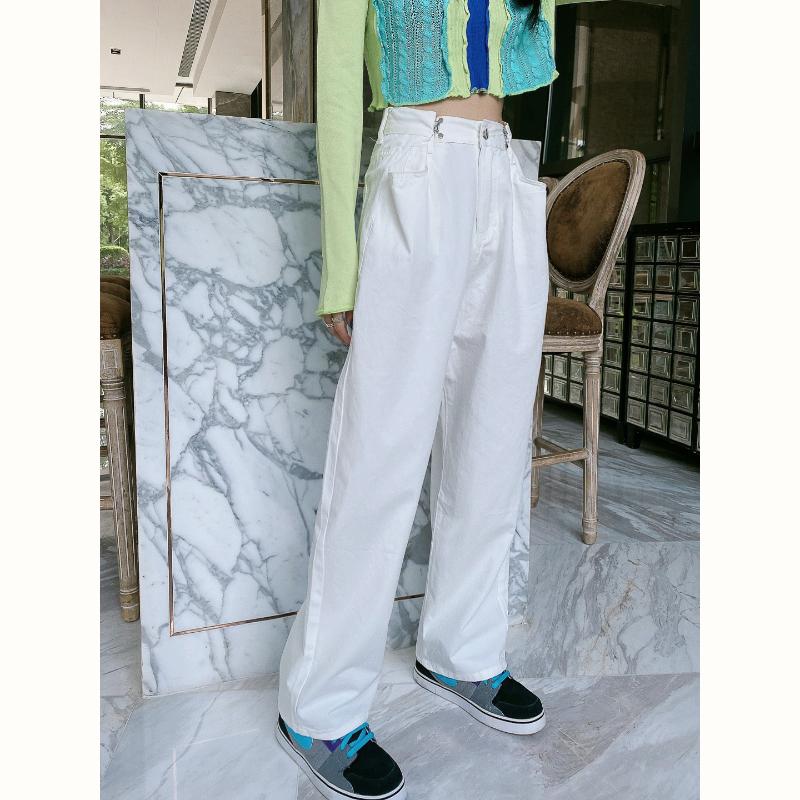 Young white trousers loose high waisted casual women' summer 2020 thin vertical feeling wide leg straight pants
Young white trousers loose high waisted casual women' summer 2020 thin vertical feeling wide leg straight pants