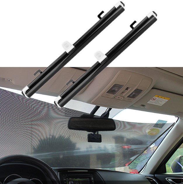 Car Sunshade Curtain Rear Side Window Front Back Windshield Sun Block Blinks Black Cover Suction Cup Universal Cars Accessories 4.5