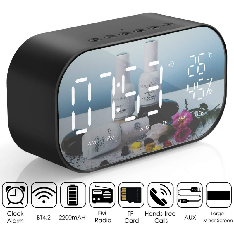 LED Alarm Clock with FM Radio Wireless Bluetooth Speaker Mirror Display Support Aux TF USB Music Player Wireless for Office Home
LED Alarm Clock with FM Radio Wireless Bluetooth Speaker Mirror Display Support Aux TF USB Music Player Wireless for Office Home
