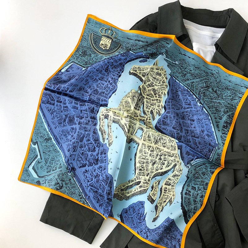 Women Neck Scarf Hijab Wraps 100% Pure Silk Square 2020 Horse Head Scarves Female Foulard Bandana Neckerchief Lady Shawls 53cm
Women Neck Scarf Hijab Wraps 100% Pure Silk Square 2020 Horse Head Scarves Female Foulard Bandana Neckerchief Lady Shawls 53cm