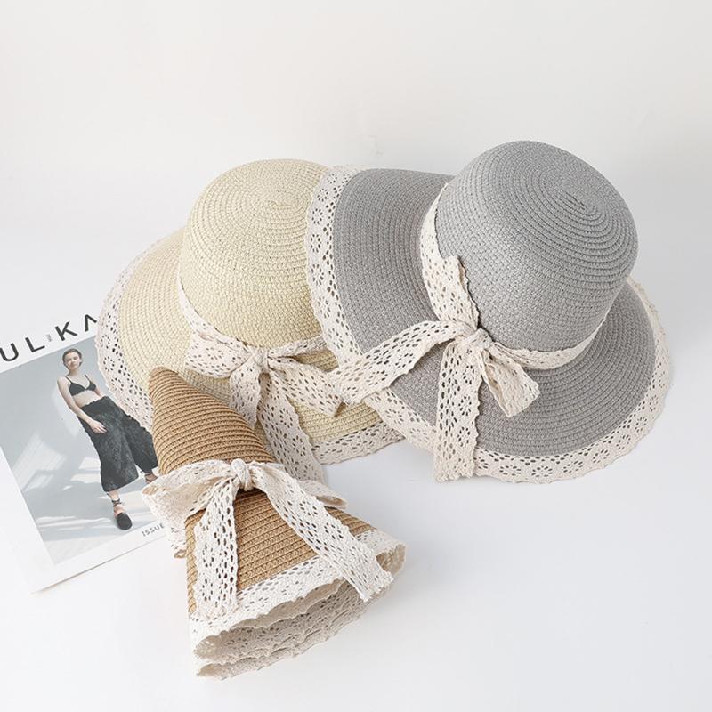 Leisure Summer Straw Hats Lace-up Wide Big Large Flat Brim Beach Anti-UV Hat Spring Bowknot Outdoor Travel Dome Sun Cap, Gray
Leisure Summer Straw Hats Lace-up Wide Big Large Flat Brim Beach Anti-UV Hat Spring Bowknot Outdoor Travel Dome Sun Cap, Gray