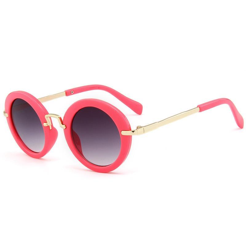Children Round Sunglasses Kids Vintage Metal Frame Glasses Fashion Sunglass Boys Girls Summer Beach Sun Glass H260130