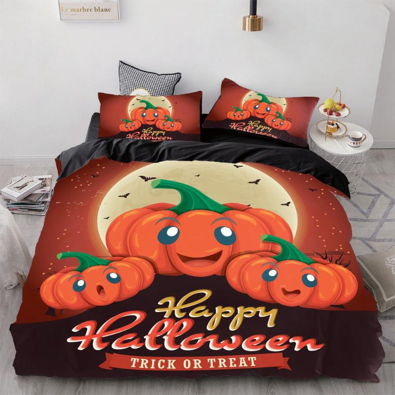 Halloween Bedding King/Queen,3D Cartoon Bedding set for Kids/baby/children Duvet Cover Set,Quilt/Blanket Cover Set pumpkin, Hw 907 
Halloween Bedding King/Queen,3D Cartoon Bedding set for Kids/baby/children Duvet Cover Set,Quilt/Blanket Cover Set pumpkin, Hw 907