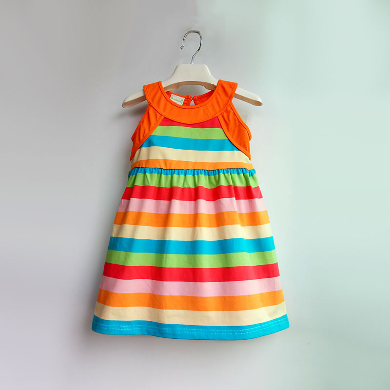 Girl's cotton dress sleeveless summer Baby Girl Knitted Stripe Princess Dress children dresses party casual princess, Blue
Girl's cotton dress sleeveless summer Baby Girl Knitted Stripe Princess Dress children dresses party casual princess, Blue