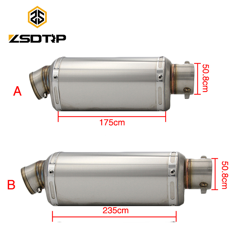 ZSDTRP 51mm Motorcycle AK Yoshimura Exhaust Muffler Pipe with DB Killer Motocross ATV Dirt Pit Bike For 125cc-500cc
ZSDTRP 51mm Motorcycle AK Yoshimura Exhaust Muffler Pipe with DB Killer Motocross ATV Dirt Pit Bike For 125cc-500cc