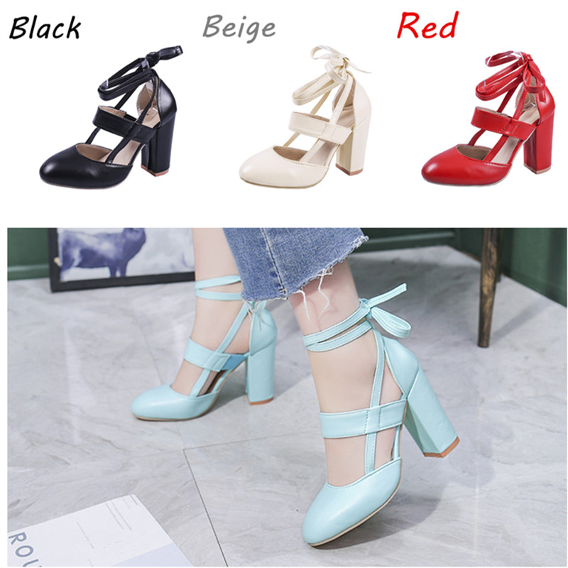 Hot Style Ladies High Heels Pure Candy Color Round Toe Sandals with Lace Up Design Fashionable Wild Plus Size Women's Shoes, Beige
Hot Style Ladies High Heels Pure Candy Color Round Toe Sandals with Lace Up Design Fashionable Wild Plus Size Women's Shoes, Beige