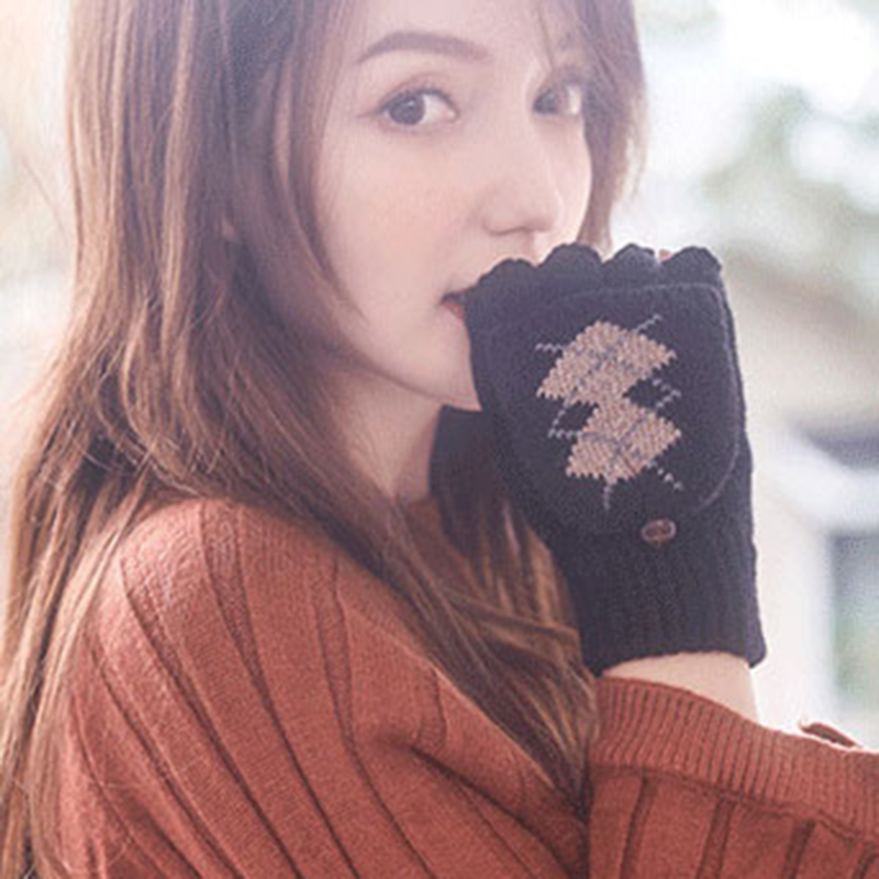 Hot Sale Women Winter Warm Gloves Cute Printed Fingerless Gloves High Quality Knitted Fluff Flip Cover 1 Pair
Hot Sale Women Winter Warm Gloves Cute Printed Fingerless Gloves High Quality Knitted Fluff Flip Cover 1 Pair