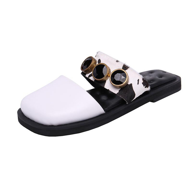 New 2020 Women Mules Slipper High Quality Soft Leather Round Toe Slipper Slip On Outdoor Sandal Causal Low Heel Slides HDS6-15, White
New 2020 Women Mules Slipper High Quality Soft Leather Round Toe Slipper Slip On Outdoor Sandal Causal Low Heel Slides HDS6-15, White