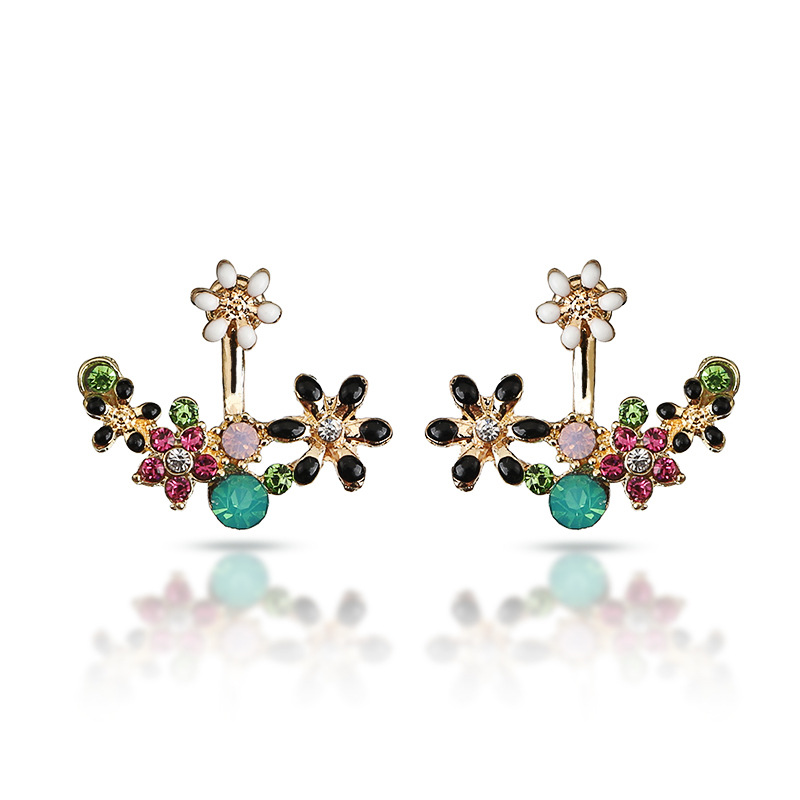 Fashion Rhinestone Gem Earrings Cute Cherry Blossoms Flower Stud Earrings for Women Crystal Blossoms Female Jewelry
Fashion Rhinestone Gem Earrings Cute Cherry Blossoms Flower Stud Earrings for Women Crystal Blossoms Female Jewelry