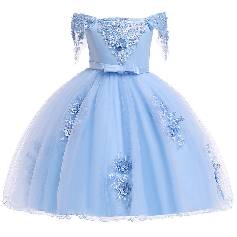 Christmas Kids Dress Girls Pageant Birthday Party Wedding Beads Flower Girls Dresses for Formal Evening Dress1