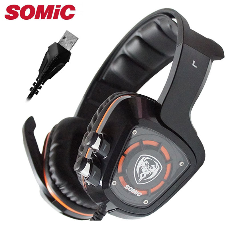 Gaming Headphone 7.1 Sound Vibration Headset Earphones USB with Mic Microphone PC Bass Stereo Laptop Computer Brand Somic G910
Gaming Headphone 7.1 Sound Vibration Headset Earphones USB with Mic Microphone PC Bass Stereo Laptop Computer Brand Somic G910