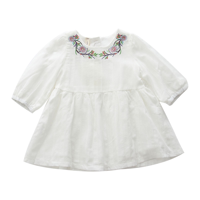 Girls Autumn Dresses Flowers Embroidery Infant Baby Girls Dress Long Sleeve A-line Baby Clothing pink white 0-2Y
Girls Autumn Dresses Flowers Embroidery Infant Baby Girls Dress Long Sleeve A-line Baby Clothing pink white 0-2Y