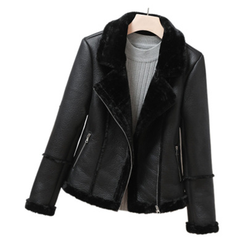 2020 New Winter Womens Leather Jacket Fashion Warm Female PU Leather Coat MotorBike Zipper Women Coats Outerwear N271, Black
2020 New Winter Womens Leather Jacket Fashion Warm Female PU Leather Coat MotorBike Zipper Women Coats Outerwear N271, Black